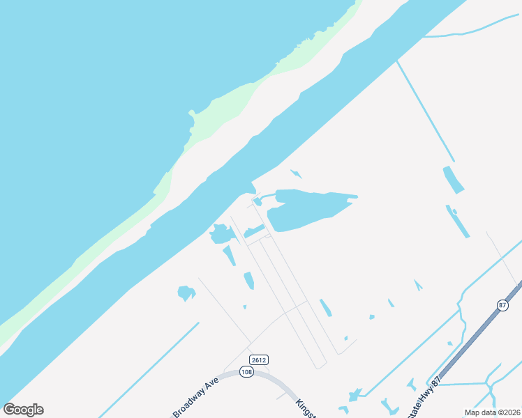 map of restaurants, bars, coffee shops, grocery stores, and more near 1424 Bahama Lane in Bolivar Peninsula