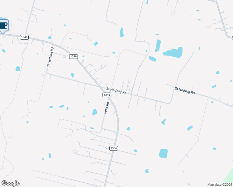 map of restaurants, bars, coffee shops, grocery stores, and more near 14685 Farm to Market 1346 in Saint Hedwig