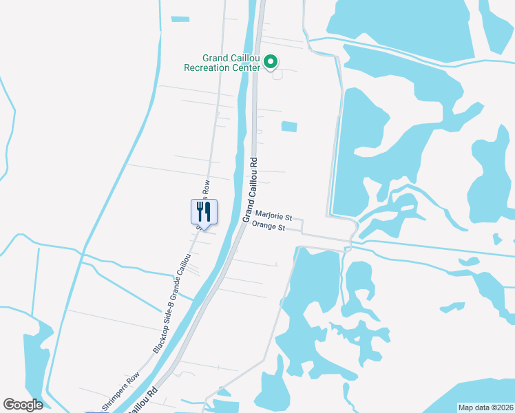 map of restaurants, bars, coffee shops, grocery stores, and more near 6974 Grand Caillou Road in Dulac