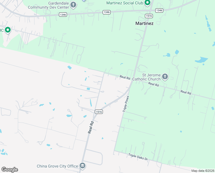 map of restaurants, bars, coffee shops, grocery stores, and more near 7450 Real Road in San Antonio