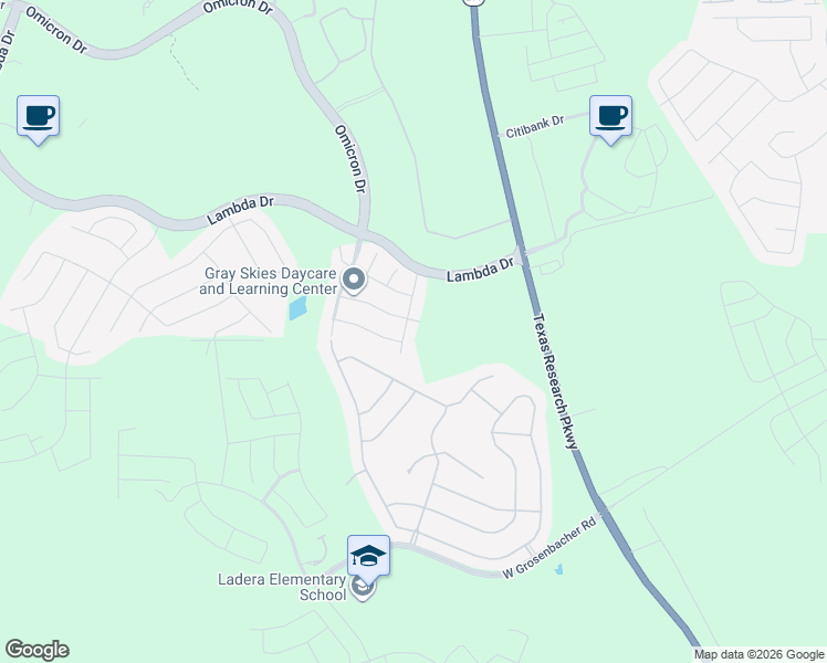 map of restaurants, bars, coffee shops, grocery stores, and more near 14602 Jocasta Drive in San Antonio