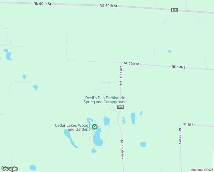 map of restaurants, bars, coffee shops, grocery stores, and more near 17950 Northeast 53rd Lane in Williston