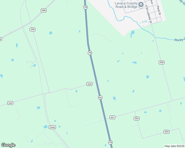map of restaurants, bars, coffee shops, grocery stores, and more near 1408 State Highway 95 in Shiner