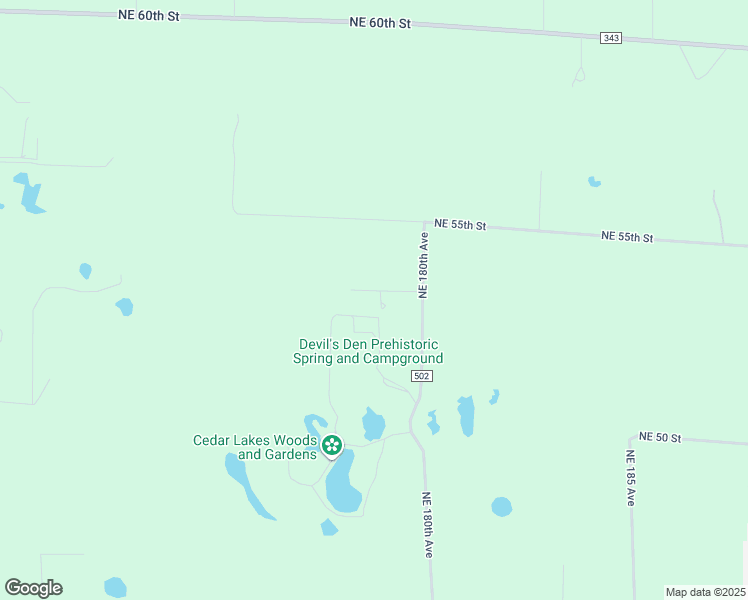 map of restaurants, bars, coffee shops, grocery stores, and more near 17950 Northeast 53rd Lane in Williston