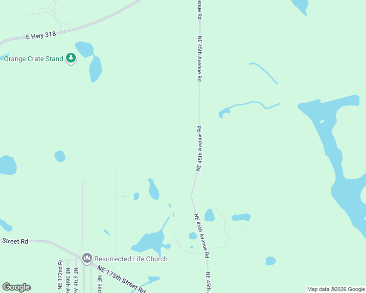 map of restaurants, bars, coffee shops, grocery stores, and more near 17840 Northeast 45th Avenue Road in Citra