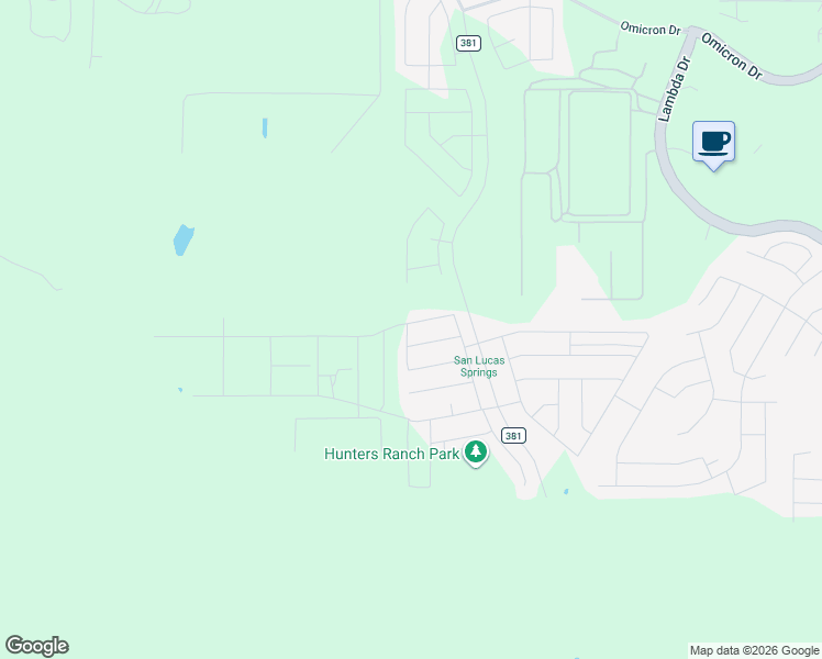 map of restaurants, bars, coffee shops, grocery stores, and more near 14340 Lambda Drive in San Antonio
