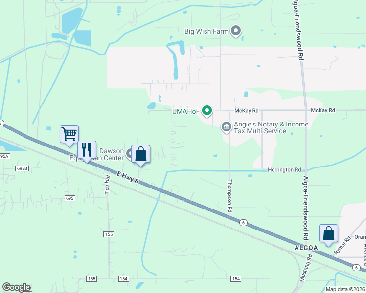 map of restaurants, bars, coffee shops, grocery stores, and more near 802 Childs Lane in Alvin