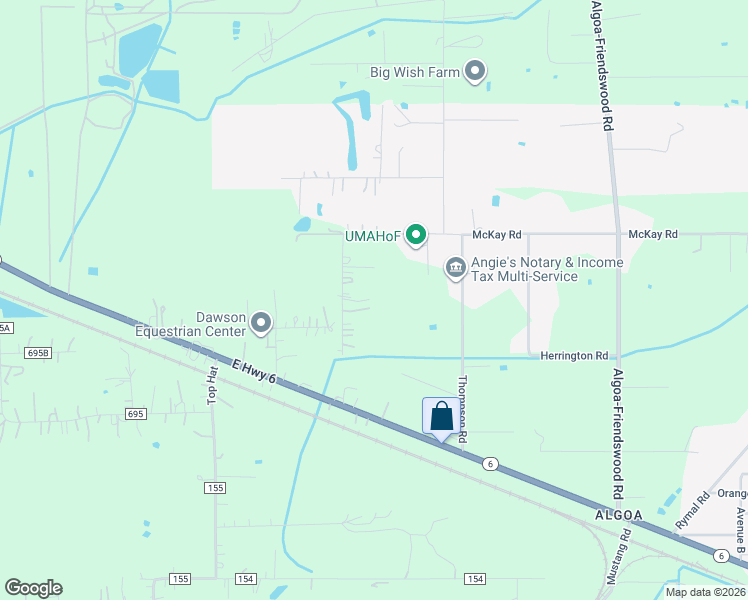 map of restaurants, bars, coffee shops, grocery stores, and more near 802 Childs Lane in Alvin