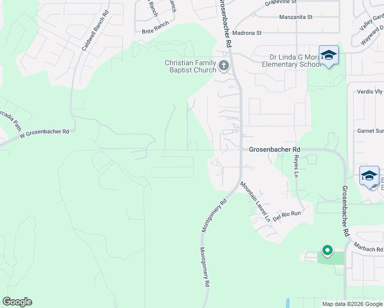 map of restaurants, bars, coffee shops, grocery stores, and more near 12561 West Grosenbacher Road in San Antonio
