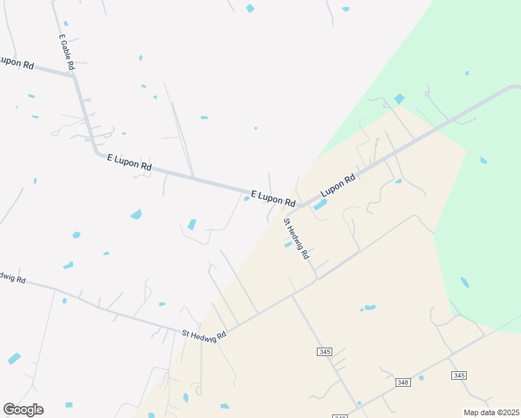 map of restaurants, bars, coffee shops, grocery stores, and more near 16102 East Lupon Road in Saint Hedwig