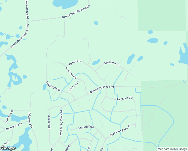 map of restaurants, bars, coffee shops, grocery stores, and more near 115 Plumosa Drive in Georgetown