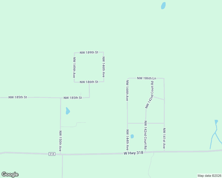 map of restaurants, bars, coffee shops, grocery stores, and more near 18621 Northwest 146th Avenue in Williston