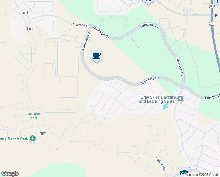map of restaurants, bars, coffee shops, grocery stores, and more near 15140 Pandion Drive in San Antonio