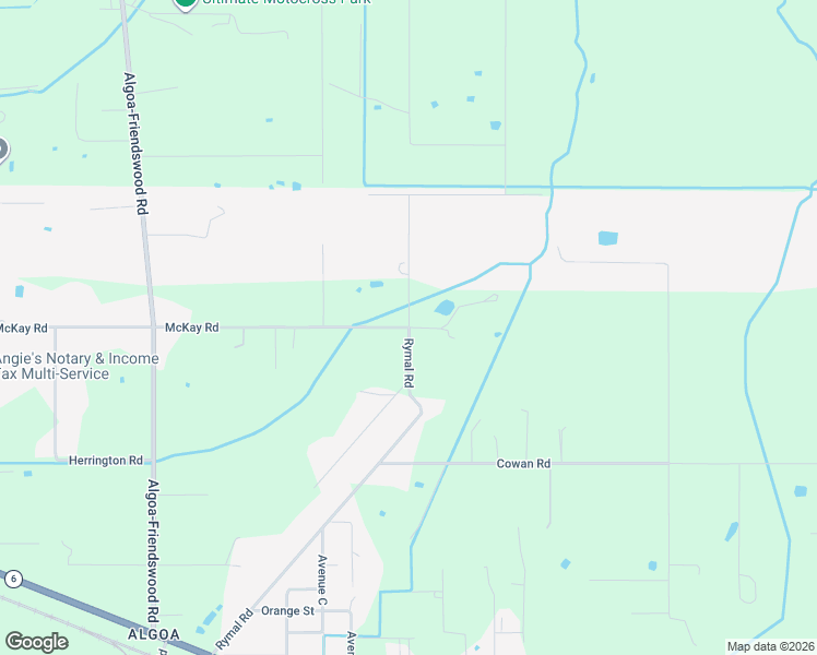 map of restaurants, bars, coffee shops, grocery stores, and more near 1208 Rymal Road in Alvin