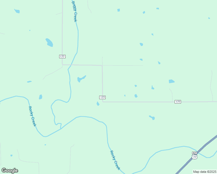map of restaurants, bars, coffee shops, grocery stores, and more near 1522 County Road 177 in Hallettsville