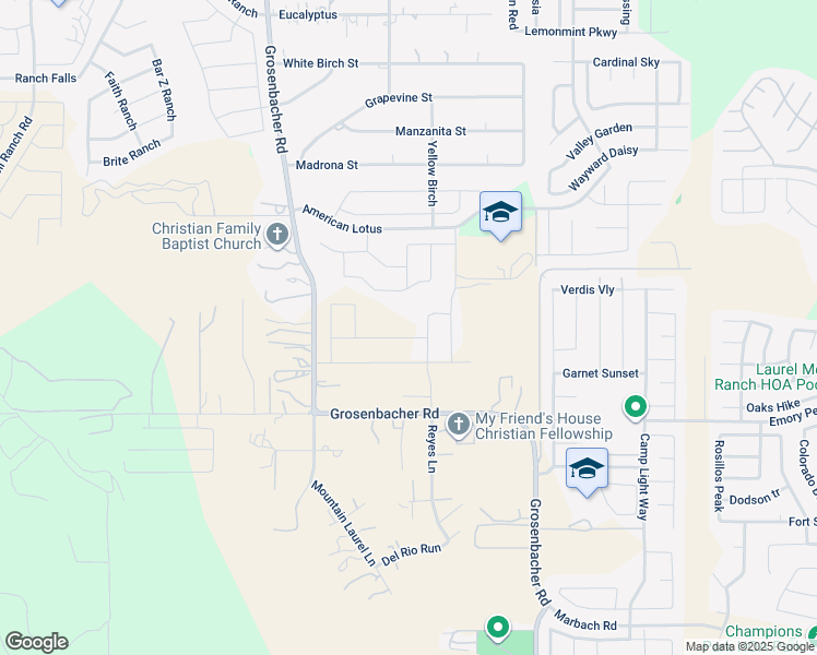 map of restaurants, bars, coffee shops, grocery stores, and more near 2022 Grosenbacher Road in San Antonio