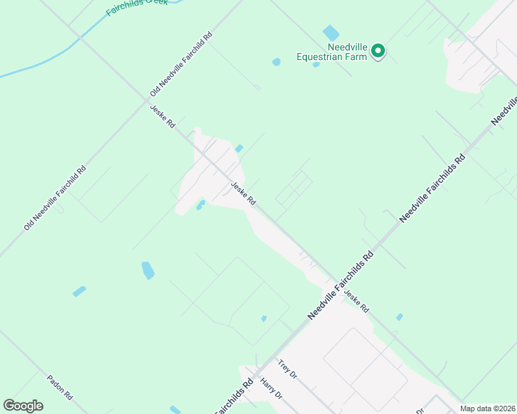 map of restaurants, bars, coffee shops, grocery stores, and more near 9526 Jeske Road in Needville