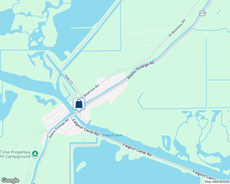 map of restaurants, bars, coffee shops, grocery stores, and more near 1731-1885 Bayou Dularge Road in Terrebonne