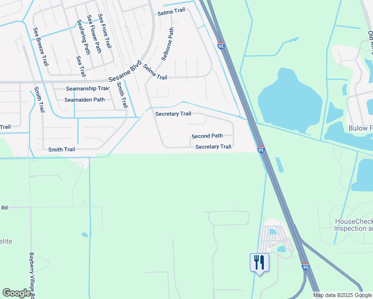 map of restaurants, bars, coffee shops, grocery stores, and more near 66 Secretary Trail in Palm Coast