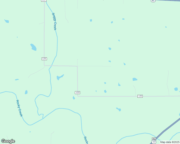 map of restaurants, bars, coffee shops, grocery stores, and more near 1522 County Road 177 in Hallettsville
