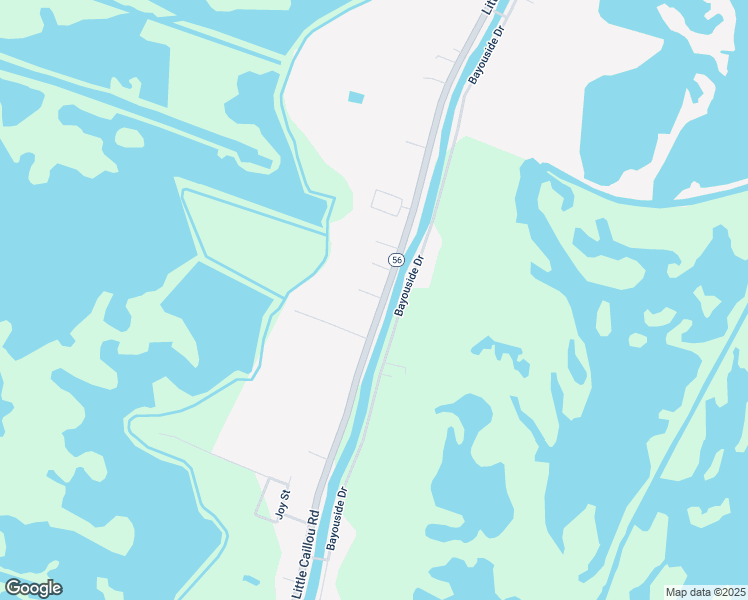 map of restaurants, bars, coffee shops, grocery stores, and more near 5830-5840 Little Caillou Rd in Chauvin