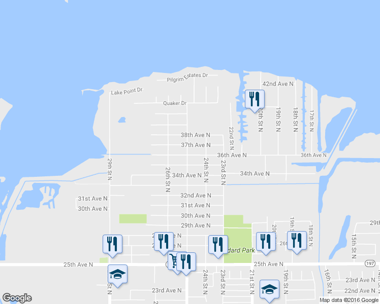 map of restaurants, bars, coffee shops, grocery stores, and more near 2432 36th Avenue North in Texas City