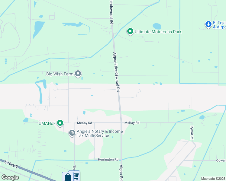 map of restaurants, bars, coffee shops, grocery stores, and more near 1403 Algoa-Friendswood Road in Alvin