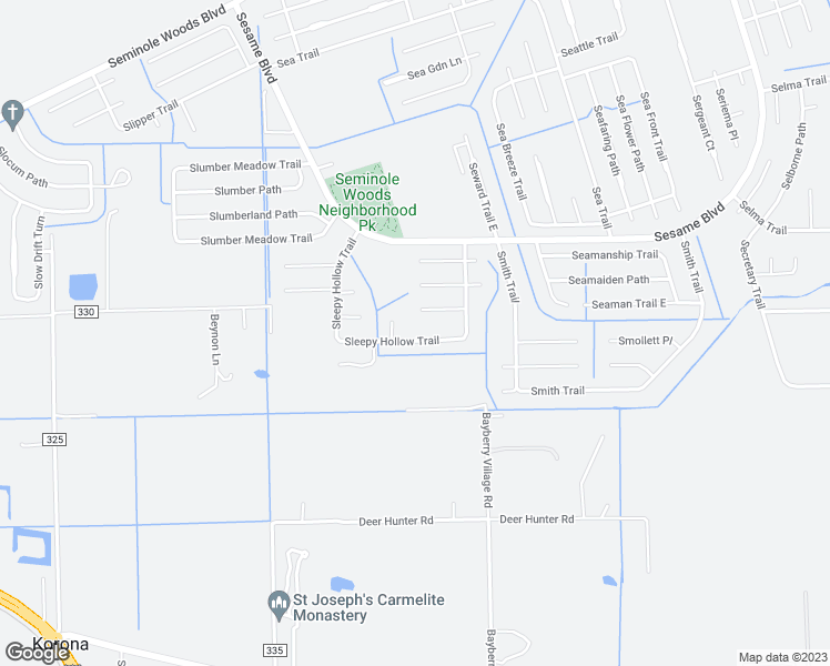 map of restaurants, bars, coffee shops, grocery stores, and more near 51 Sleepy Hollow Trail in Palm Coast