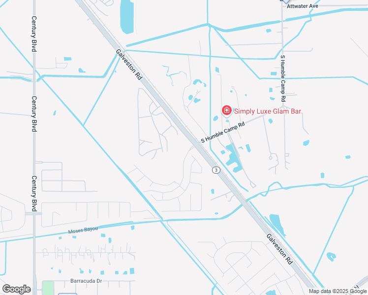 map of restaurants, bars, coffee shops, grocery stores, and more near 8209 South Humble Camp Road in Texas City