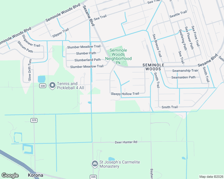 map of restaurants, bars, coffee shops, grocery stores, and more near 18 Sleepy Hollow Trail in Palm Coast