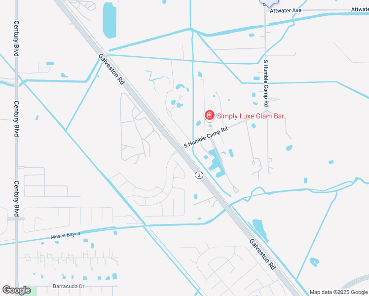 map of restaurants, bars, coffee shops, grocery stores, and more near 8209 South Humble Camp Road in Texas City