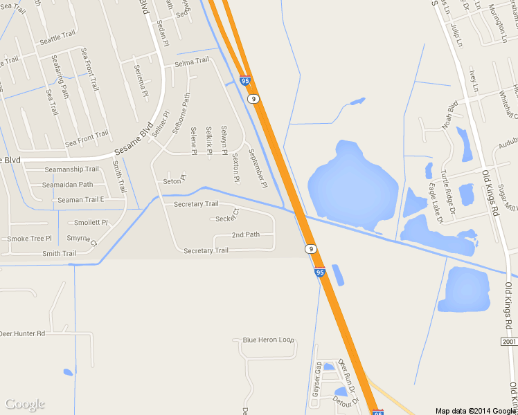 map of restaurants, bars, coffee shops, grocery stores, and more near 126 Secretary Trail in Palm Coast