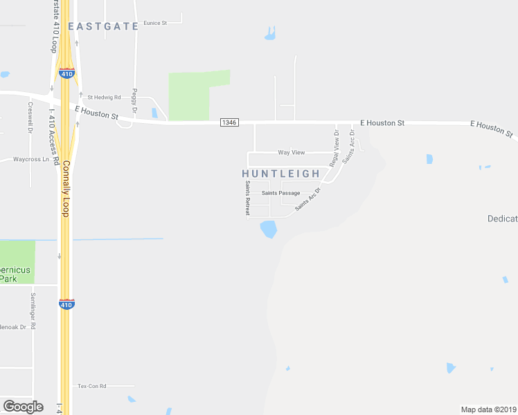 map of restaurants, bars, coffee shops, grocery stores, and more near 5815 Saints Cape in San Antonio