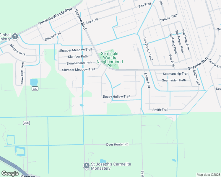 map of restaurants, bars, coffee shops, grocery stores, and more near 9 Slate Wood Court in Palm Coast