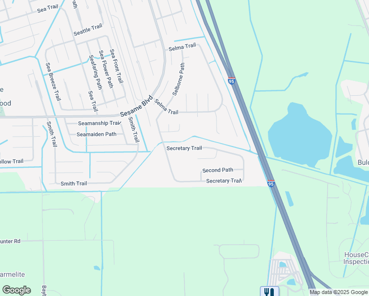 map of restaurants, bars, coffee shops, grocery stores, and more near 160 Secretary Trail in Palm Coast