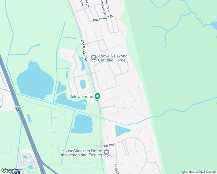 map of restaurants, bars, coffee shops, grocery stores, and more near 2 Bulow's Landing in Flagler Beach