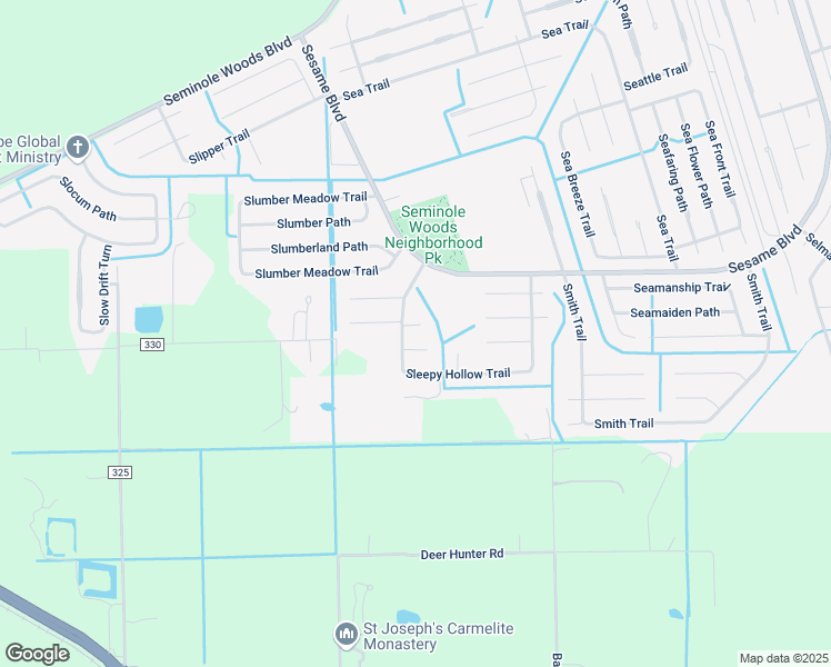 map of restaurants, bars, coffee shops, grocery stores, and more near 18 Sleepy Hollow Trail in Palm Coast