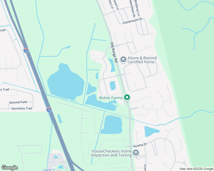 map of restaurants, bars, coffee shops, grocery stores, and more near 43 Turtle Ridge Drive in Flagler Beach