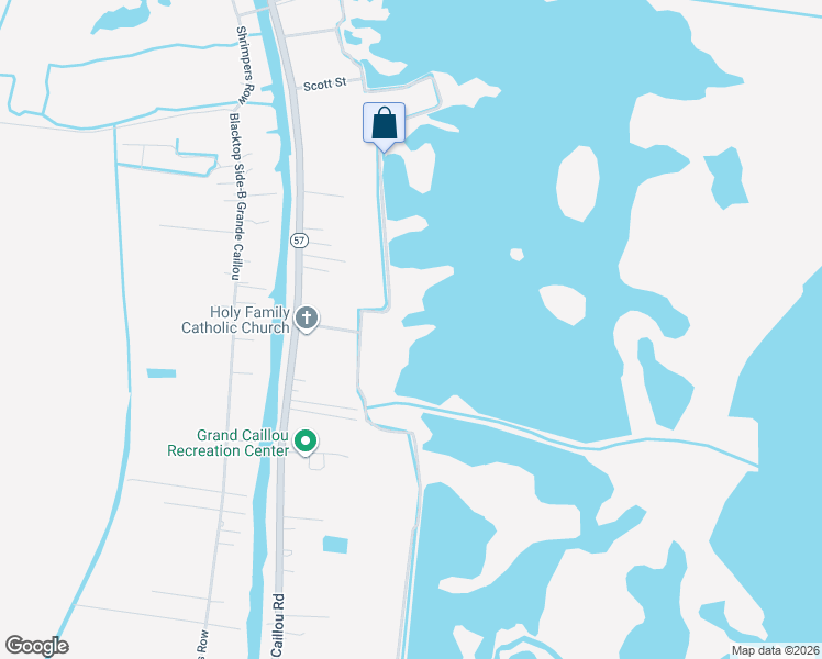 map of restaurants, bars, coffee shops, grocery stores, and more near 6625 Grand Caillou Road in Dulac