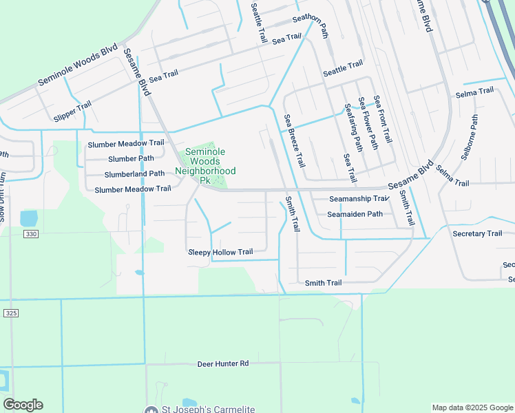 map of restaurants, bars, coffee shops, grocery stores, and more near 3 Sleigh Bell Place in Palm Coast