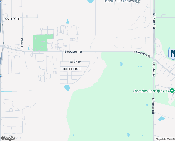 map of restaurants, bars, coffee shops, grocery stores, and more near 510 Regal View in San Antonio