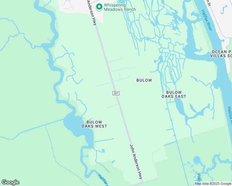 map of restaurants, bars, coffee shops, grocery stores, and more near John Anderson Highway in Flagler Beach