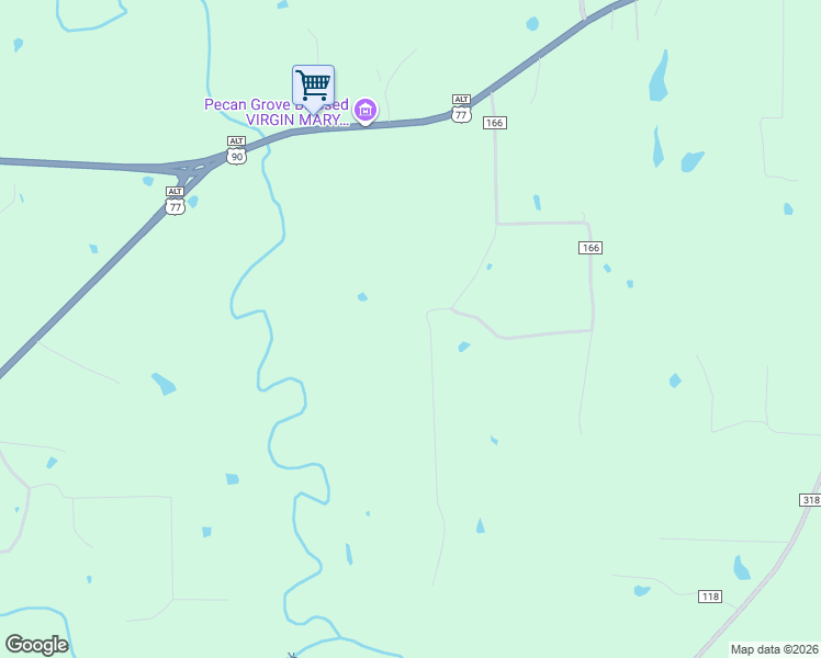 map of restaurants, bars, coffee shops, grocery stores, and more near 286 Private Road 1166 in Hallettsville