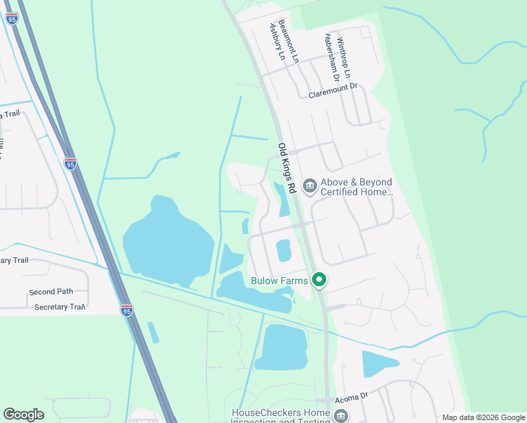 map of restaurants, bars, coffee shops, grocery stores, and more near 20 Turtle Ridge Drive in Flagler Beach