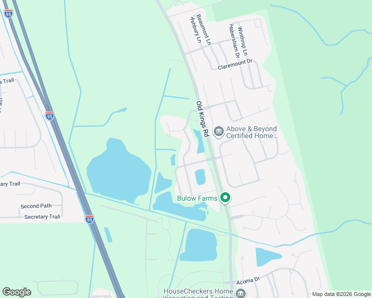 map of restaurants, bars, coffee shops, grocery stores, and more near 20 Turtle Ridge Drive in Flagler Beach