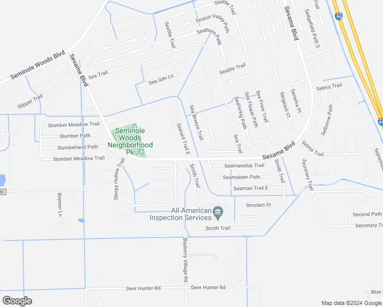 map of restaurants, bars, coffee shops, grocery stores, and more near 4 Seward Trail East in Palm Coast