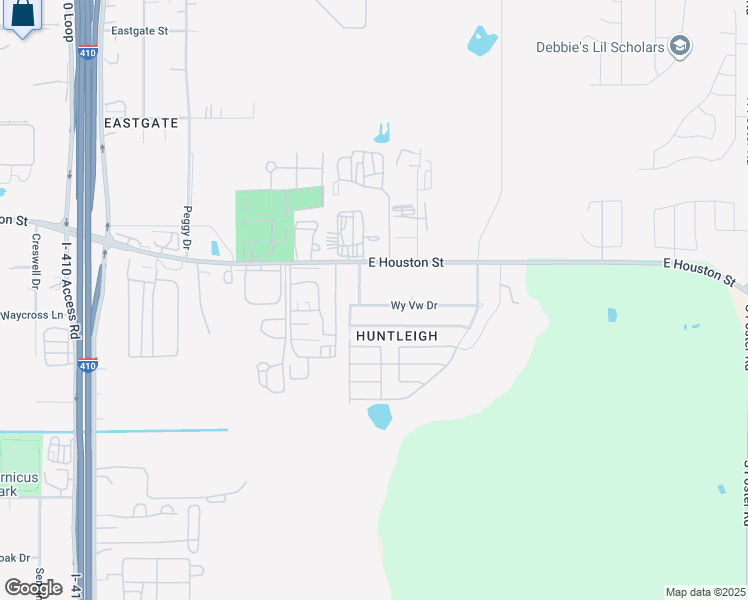 map of restaurants, bars, coffee shops, grocery stores, and more near 5803 Wayview Street in San Antonio