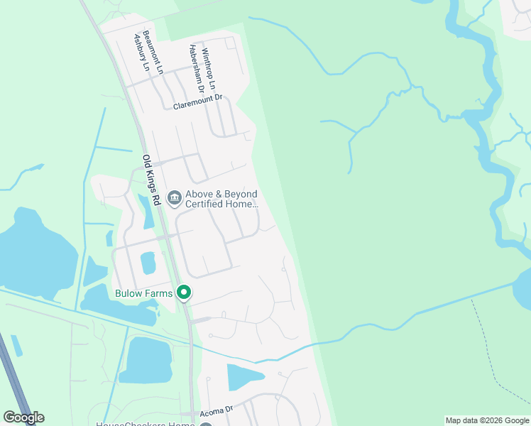 map of restaurants, bars, coffee shops, grocery stores, and more near 48 Audubon Lane in Flagler Beach