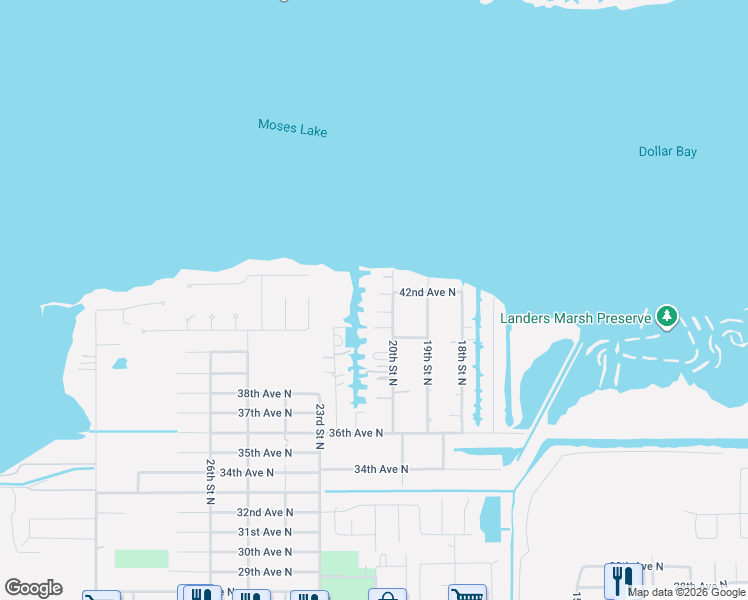 map of restaurants, bars, coffee shops, grocery stores, and more near 4301 20th Street North in Texas City