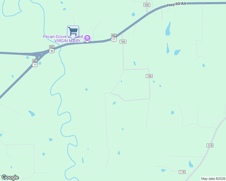 map of restaurants, bars, coffee shops, grocery stores, and more near 286 Private Road 1166 in Lavaca County
